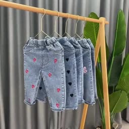 IENENS Kids Baby Girls Casual Clothes Jeans Trousers Toddler Infant Denim Clothing Pants Children Bottoms 1 2 3 4 5 6 7 Years