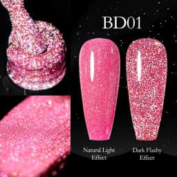 Venalisa Reflective Glitter Nail Gel Polish Neon Color Full Coverage Pigment Nail Art Manicure Soak Off Enamel UV Gel Varnish
