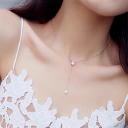 925 Silver Women's Luxury Zircon Pendant Necklace Round Cut Cubic Zirconia Necklace Charms Bride Wedding Chain Necklace Gift
