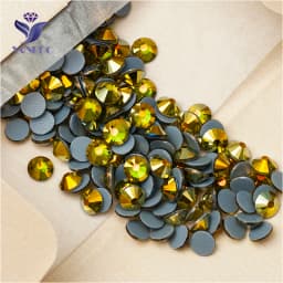 YANRUO 2058 Top Hotfix Crystals Flatback DIY Handicraft Glitter Strass Glass Adhesive Rhinestones Iron On Stones