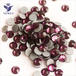 YANRUO 2058 Top Hotfix Crystals Flatback DIY Handicraft Glitter Strass Glass Adhesive Rhinestones Iron On Stones