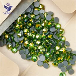 YANRUO 2058 Top Hotfix Crystals Flatback DIY Handicraft Glitter Strass Glass Adhesive Rhinestones Iron On Stones