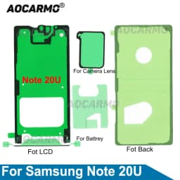 Aocarmo For Samsung Galaxy Note 20 Ultra Full Set Adhesive LCD Screen Tape Back Cover Frame Camera Lens Sticker