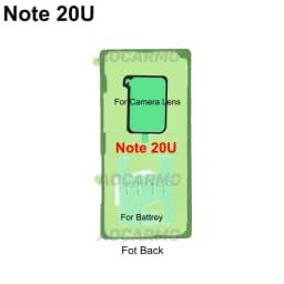 Aocarmo For Samsung Galaxy Note 20 Ultra Full Set Adhesive LCD Screen Tape Back Cover Frame Camera Lens Sticker