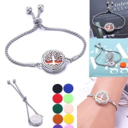Aromatherapy Bracelet Diffuser Jewelry Adjustable Chain Aroma armband Perfume Locket Bracelet Diffuser Bracelet For Women
