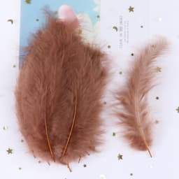 50PCS Colorful Fluffy Turkey Feathers Marabou Feather Turkey 10-15 for Craft Plumes Making Jewelry Decoration Wedding Accessory