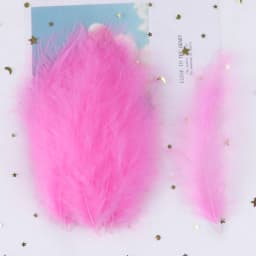 50PCS Colorful Fluffy Turkey Feathers Marabou Feather Turkey 10-15 for Craft Plumes Making Jewelry Decoration Wedding Accessory