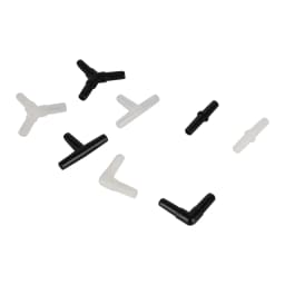 Sprinkler Irrigation System 4mm Tee 90 degree elbow Water Hose connectors Pipe Hose Fitting Joiner Drip System 10pcs