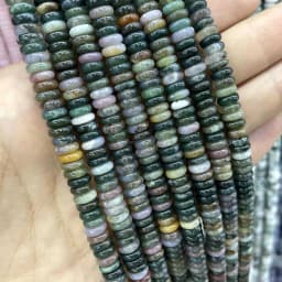 Natural Agates Lapis Lazuli Tiger Eye Stone Spacer Loose Flat Beads For Jewelry Making Diy Bracelets Necklace Accessories 2*6mm