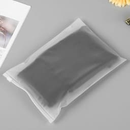 10Pcs Matte Clear Plastic Package Clothes Shoes Storage Bag Waterproof Zip Portable Organizer Frosted Bag Household Supplies