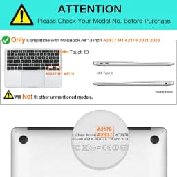 For Macbook Air13 M1 Chip Keyboard Cover Laptop Silicone Protective Film For Macbook A2337 13.3Air Keyboard Cases Release 2020