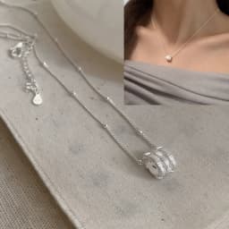 VENTFILLE 925 Sterling Silver Hiphop Necklace New Fashion Simple Geometric Handmade Clavicle Chain Party Jewelry Gifts for Women