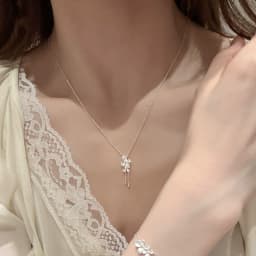 VENTFILLE 925 Sterling Silver Hiphop Necklace New Fashion Simple Geometric Handmade Clavicle Chain Party Jewelry Gifts for Women