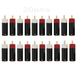 High Quality Hifi DIY Star Line Silver Plated / Gold Plated Tellurium Copper RCA Plug Connector 20pcs
