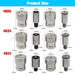 Snaps Buttons Dies Metal Buckle Installation Mould Rivets Eyelets Press Dies For Hand Press Fasteners Installation Tools Machine