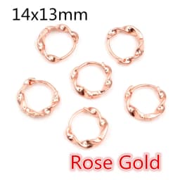 10pcs Gold Color French Earring Hooks Lever Back Open Loop Setting for DIY Earring Clips Clasp Jewelry Making Accessories