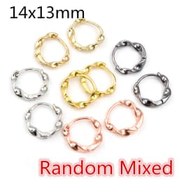 10pcs Gold Color French Earring Hooks Lever Back Open Loop Setting for DIY Earring Clips Clasp Jewelry Making Accessories