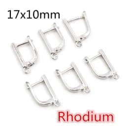 10pcs Gold Color French Earring Hooks Lever Back Open Loop Setting for DIY Earring Clips Clasp Jewelry Making Accessories