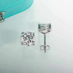 AnuJewel 2ct D Color Moissanite 925 Sterling Silver Stud Earrings for Women With Cert Certificate Custom Earrings