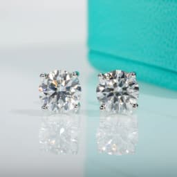 AnuJewel 2ct D Color Moissanite 925 Sterling Silver Stud Earrings for Women With Cert Certificate Custom Earrings