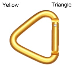 Triangle/Square Colorful Carabiner Outdoor Camping Hiking Keychain Snap Clip Hook Kettle Buckle Water Bottle Hook Accessories