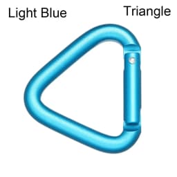 Triangle/Square Colorful Carabiner Outdoor Camping Hiking Keychain Snap Clip Hook Kettle Buckle Water Bottle Hook Accessories