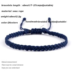 Adjustable Wax Thread Braided Bracelet for Women Men Handmade Colorful Tibetan Buddha Lucky Bracelets & Bangles Bohemian Jewelry