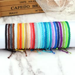 Adjustable Wax Thread Braided Bracelet for Women Men Handmade Colorful Tibetan Buddha Lucky Bracelets & Bangles Bohemian Jewelry