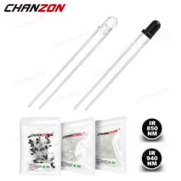 100Pcs 3mm 5mm IR LED Diode Transimitter Receiver 850nm 940nm Infrared Photodiode Phototransistor Emitter Lights Emitting Bulb