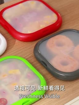 Joie Silicone Lunch Box Portable Sandwich Toast Bento Box Food Container Snack Box Picnic School Office Camping Breakfast