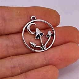 5pcs New Witchy Nature Lucky Mushroom Pendant Charm for DIY Women Man Accessories