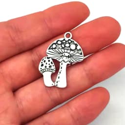 5pcs New Witchy Nature Lucky Mushroom Pendant Charm for DIY Women Man Accessories