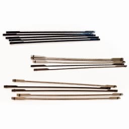 FOXBC 76mm 3" Scroll Saw Blades Pin End 15/18/24 TPI for Dremel, Sears, Craftsman, Delta 15" Hobby, Emco Lux Hobby Saw 36PCS