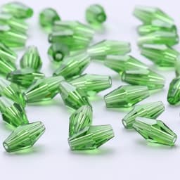 6*12MM 50Pcs/Lot Czech Long Bicone Glass Beads For Bracelet Jewelry Making DIY Accessories Loose Red Crystal Faceted Seed Beads