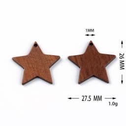 10PCS Mix Natural Wood Geometric Charms For Earring Bracelet Connectors Findings DIY Pendants Flatback Vintage Jewelry Making