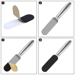20PCS Pedicure File Refill Pads Callus Remover Foot Files Pedi File Replacement for Reusable Stainless Steel Foot Rasp Handle