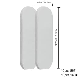 20PCS Pedicure File Refill Pads Callus Remover Foot Files Pedi File Replacement for Reusable Stainless Steel Foot Rasp Handle