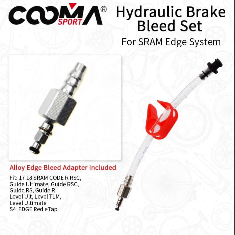 Bicycle Hydraulic Brake Bleeding Set for SRAM Edge, Bike Brake Oil Filling Joint for DOT Fluid Caliper