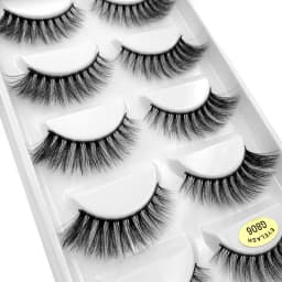 5 Pairs 3D Mink False Eyelashes H13, Soft Eyelash Extension Natural Eyelashes Makeup Lashes Wholesale G800, G806