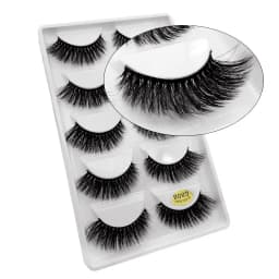 5 Pairs 3D Mink False Eyelashes H13, Soft Eyelash Extension Natural Eyelashes Makeup Lashes Wholesale G800, G806