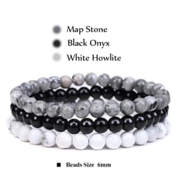 3Pcs/Set 4mm Natural Stone Bracelet Pink Quartzs Jaspers Rhodonite Beads Bracelets For Women Men Jewelry Gift Healing Energy