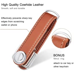 Car Key Pouch Bag Key Holder Organizer Housekeeper Pocket Fashion Leather Keychain Key Case Protection Cover