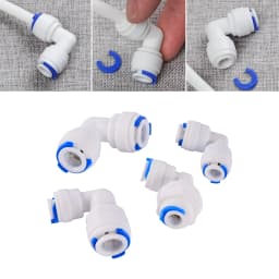 Reverse Osmosis Quick Connector 1/4"3/8"OD Hose Tee Y Coupling 4 Way Equal Convert Elbow Straight RO Water Aquarium Pipe Fitting