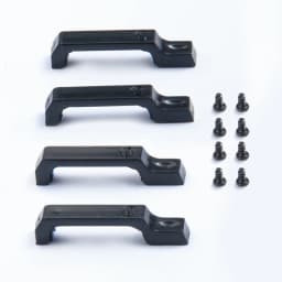 AXSPEED ABS Plastic Black Car Door Hinges & Door Handles & Engine Cover Hinge for TRX-4 TRX4 Defender 1/10 RC Crawler Car Parts
