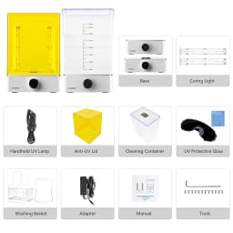 ELEGOO MERCURY XS BUNDLE Wash and Cure Machine for Large Resin 3D Prints, Compatible with SATURN and MARS Series 3D Printer
