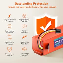 14.4V 6700mAh Robotic Vacuum Cleaner Replacement Battery For Xiaomi Roborock S55 S60 S65 S50 S51 S5 MAX S6 Parts BRR-2P4S-5200S