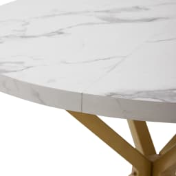 EGOONM Modern Luxury Dining Table Imitation Marble Effect Household Round Dining Table Simple Cafe Tables Home Furniture 100CM