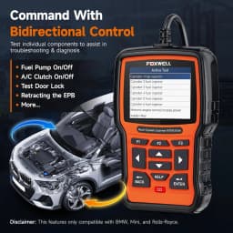 FOXWELL NT510 Elite OBD2 Scanner For BMW All System Code Reader ABS SRS DPF TPMS Active Test OBD2 Diagnostic Scanner Tools