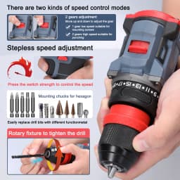 2in1 Lithium Drill Electric Screwdriver Power Tool 16.8V 45Nm Torque Brushless Motor Screw Driver for Home Appliances Furniture