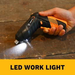 DEKO DKCS3.6O1 Cordless Electric Screwdriver Rechargeable Power battery Screwdriver Twistable Handle LED Torch Power Tool